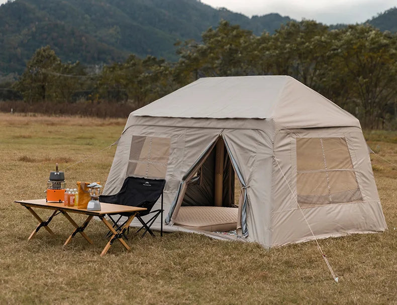 MOUNTAINHIKER Outdoor Camping 2-5 Person Waterproof Family Awning Beach Tent Quick Open Fishing Tent Picnic Park Anti-UV Shade