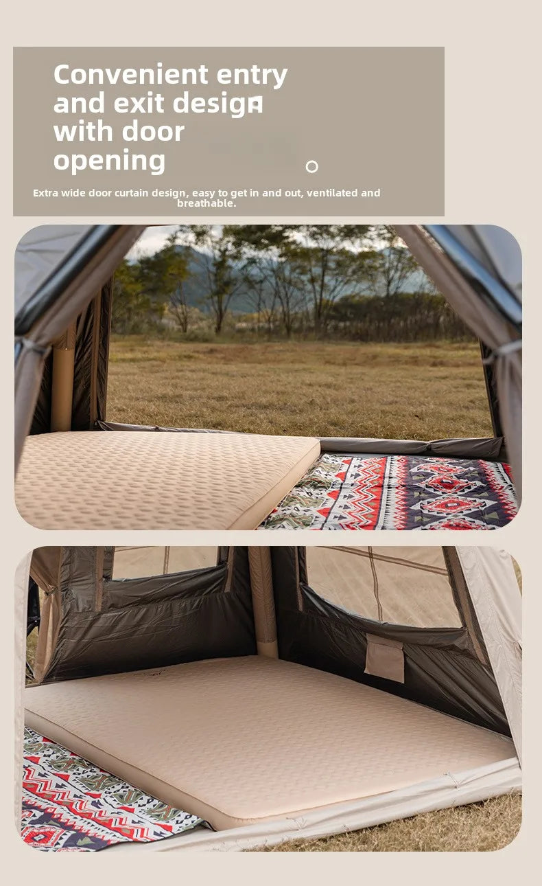 MOUNTAINHIKER Outdoor Camping 2-5 Person Waterproof Family Awning Beach Tent Quick Open Fishing Tent Picnic Park Anti-UV Shade